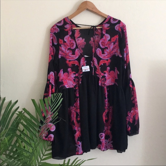 Free People Symphony Printed Slip Dress - Picture 7 of 8